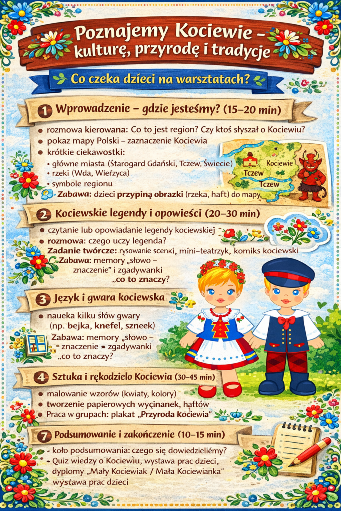 Nasza Kociewska Tradycja warsztaty kociewskie oferta pzedszkolna